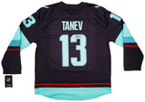 Seattle Kraken Brandon Tanev Autographed Navy Fanatics Breakaway Jersey Size XL With Inaugural Patch Fanatics Holo Stock #202956