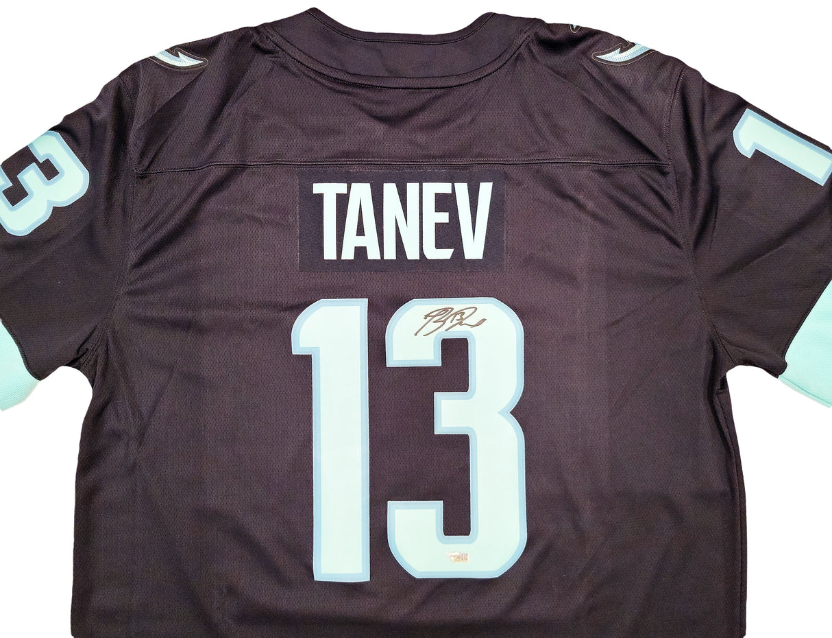 Seattle Kraken Brandon Tanev Autographed Navy Fanatics Breakaway Jersey Size XL With Inaugural Patch Fanatics Holo Stock #202956