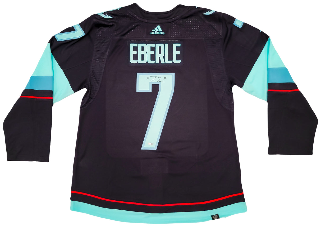 Seattle Kraken Jordan Eberle Autographed Navy Adidas Authentic Jersey Size 54 With Inaugural Patch Fanatics Holo Stock #202946