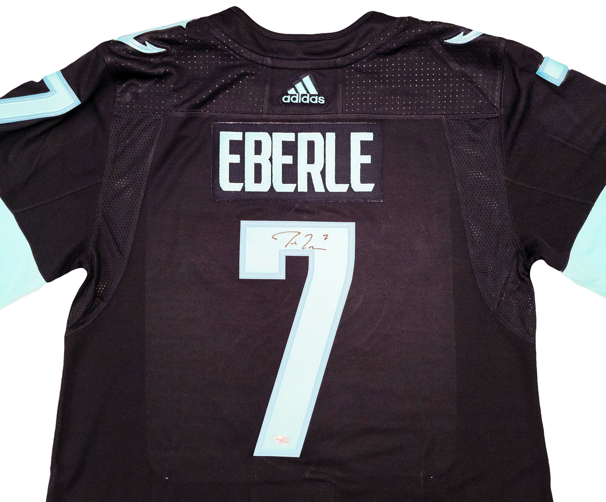 Seattle Kraken Jordan Eberle Autographed Navy Adidas Authentic Jersey Size 54 With Inaugural Patch Fanatics Holo Stock #202946