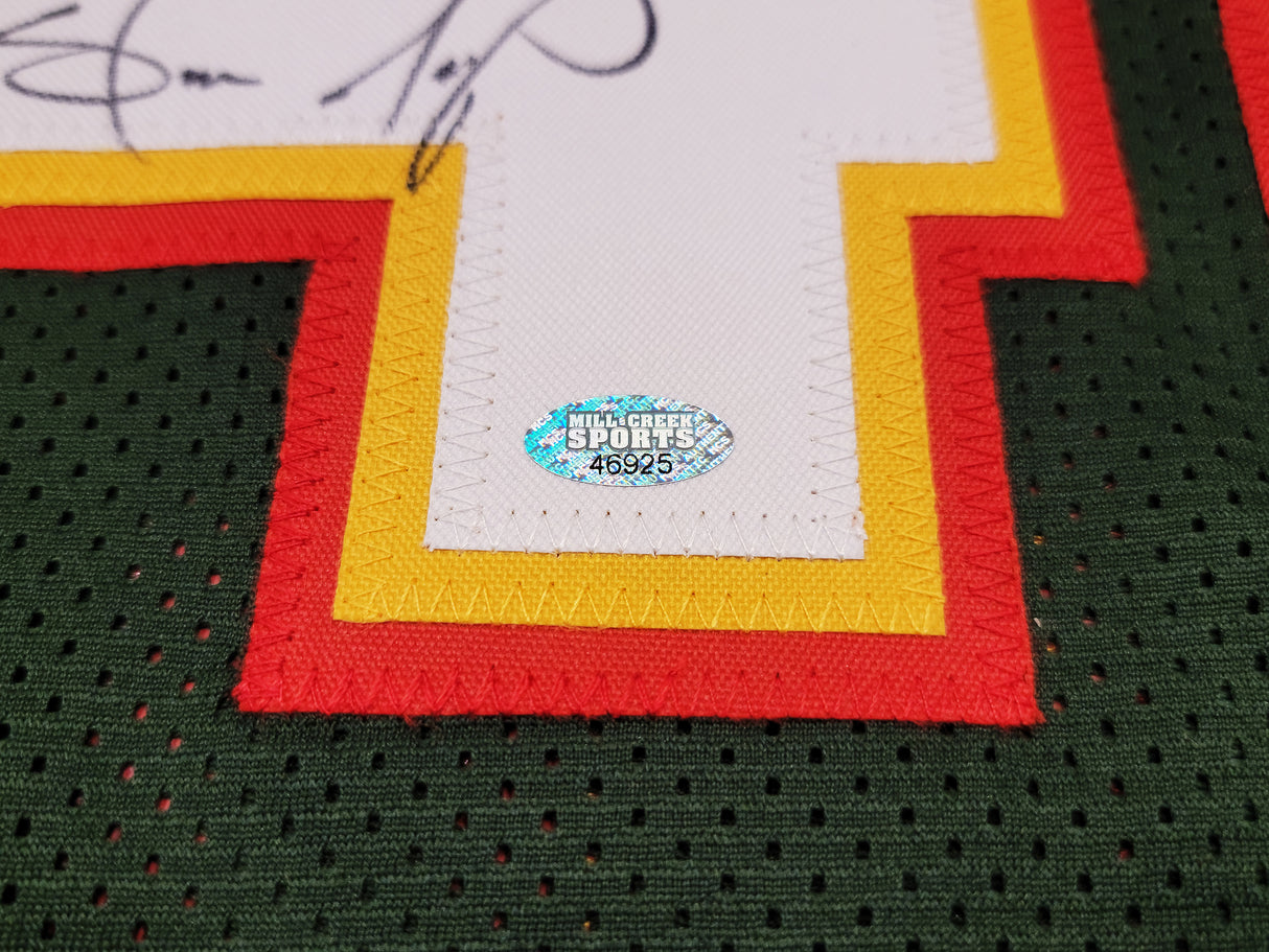 Seattle Supersonics Shawn Kemp Autographed Green Jersey MCS Holo Stock #202428