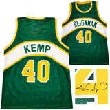 Seattle Supersonics Shawn Kemp Autographed Green Jersey MCS Holo Stock #202427