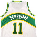 Seattle Supersonics Detlef Schrempf Autographed White Jersey MCS Holo Stock #202422