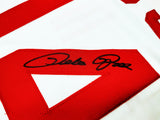Cincinnati Reds Pete Rose Autographed White Jersey JSA Stock #202353