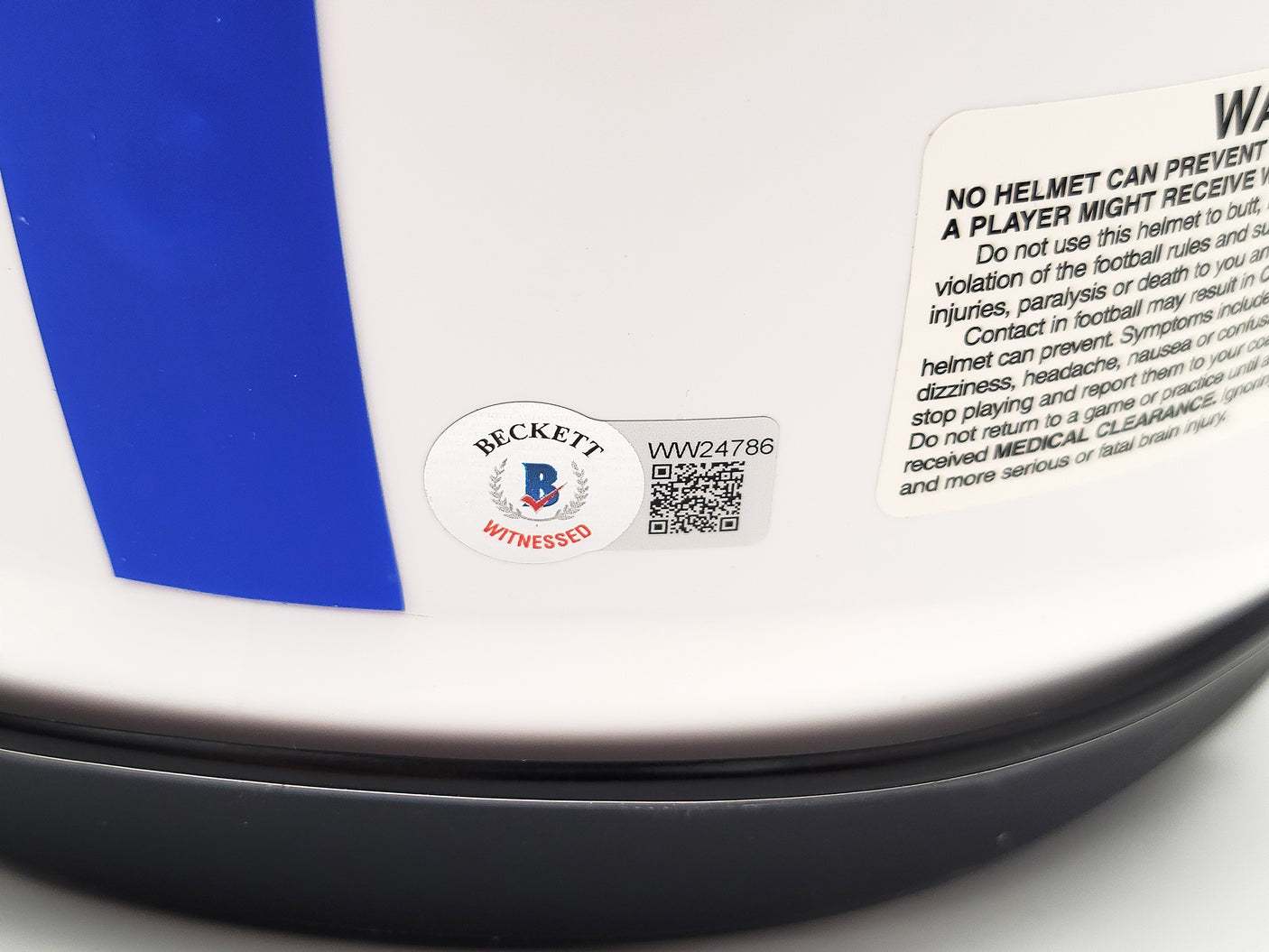 Lawrence Taylor & Saquon Barkley Autographed New York Giants Lunar Eclipse White Full Size Authentic Speed Helmet "NFL ROY" Beckett BAS QR Stock #202990