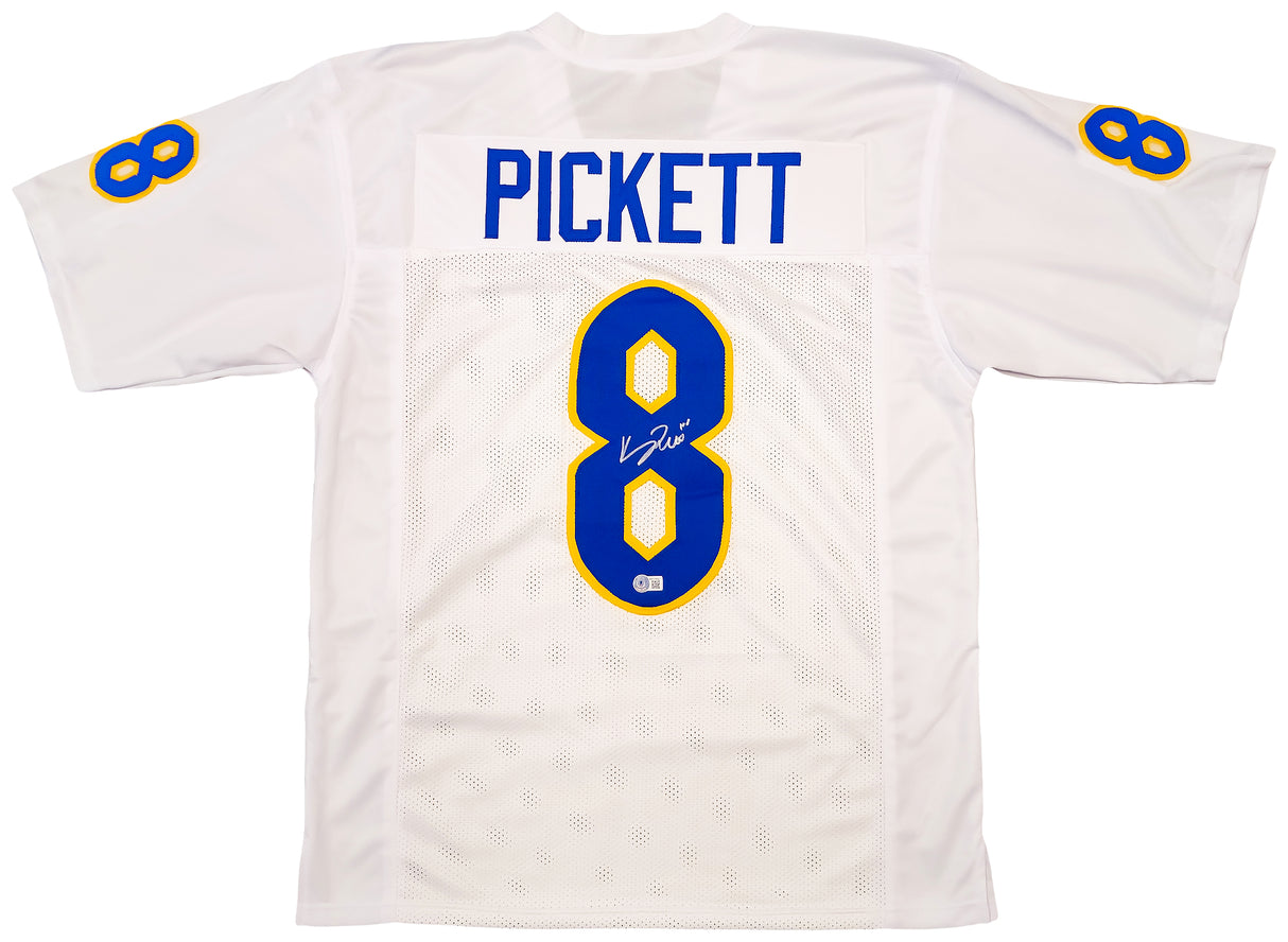 Pittsburgh Panthers Kenny Pickett Autographed White Jersey Beckett BAS QR Stock #202977