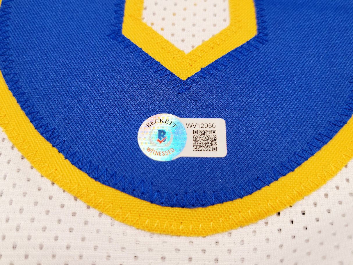 Pittsburgh Panthers Kenny Pickett Autographed White Jersey Beckett BAS QR Stock #202977