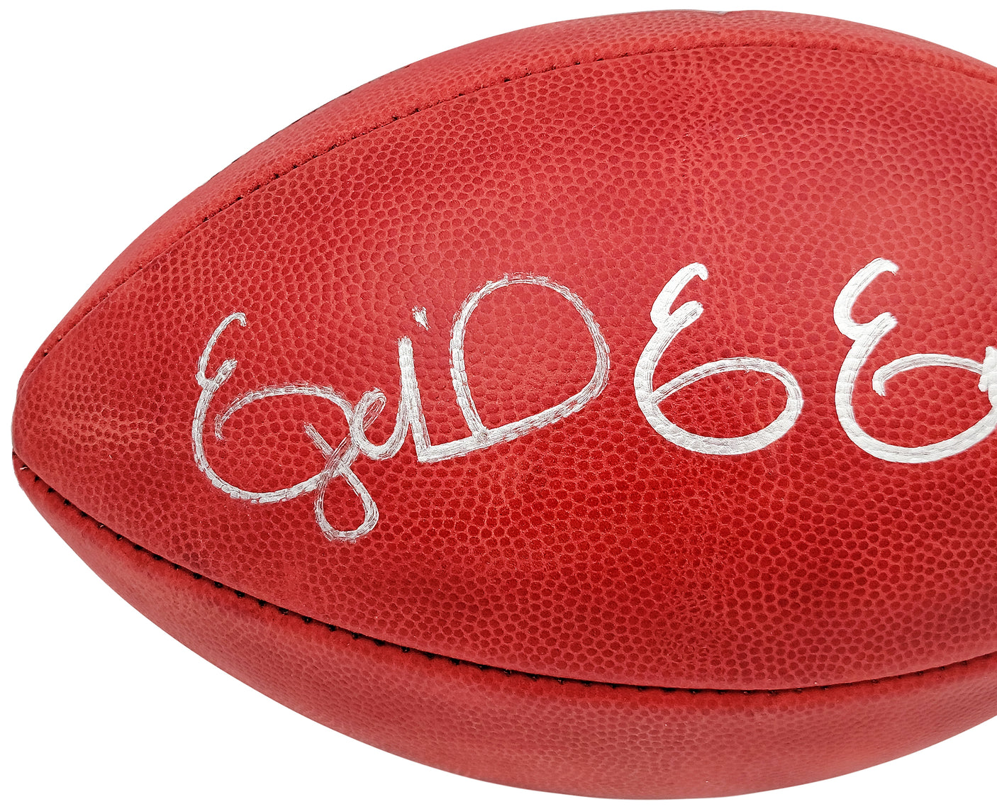 Ezekiel Elliott Autographed Official NFL Leather Football Dallas Cowboys Beckett BAS QR Stock #203012