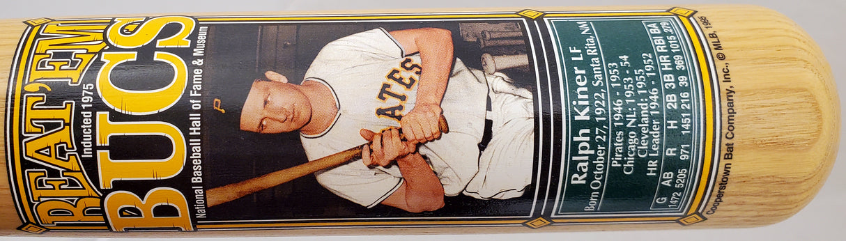 Unsigned Ralph Kiner Beat 'Em Buc Cooperstown Bat Pittsburgh Pirates #143/500 SKU #193570