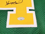 Seattle Supersonics Xavier McDaniel Autographed Green Jersey MCS Holo Stock #202418