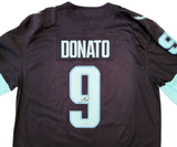 Seattle Kraken Ryan Donato Autographed Blue Fanatics Jersey Size XL Inaugural Season Patch Fanatics Holo Stock #202597