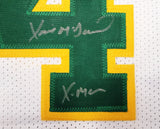 Seattle Supersonics Xavier McDaniel Autographed White Jersey "X-Man" MCS Holo Stock #202419