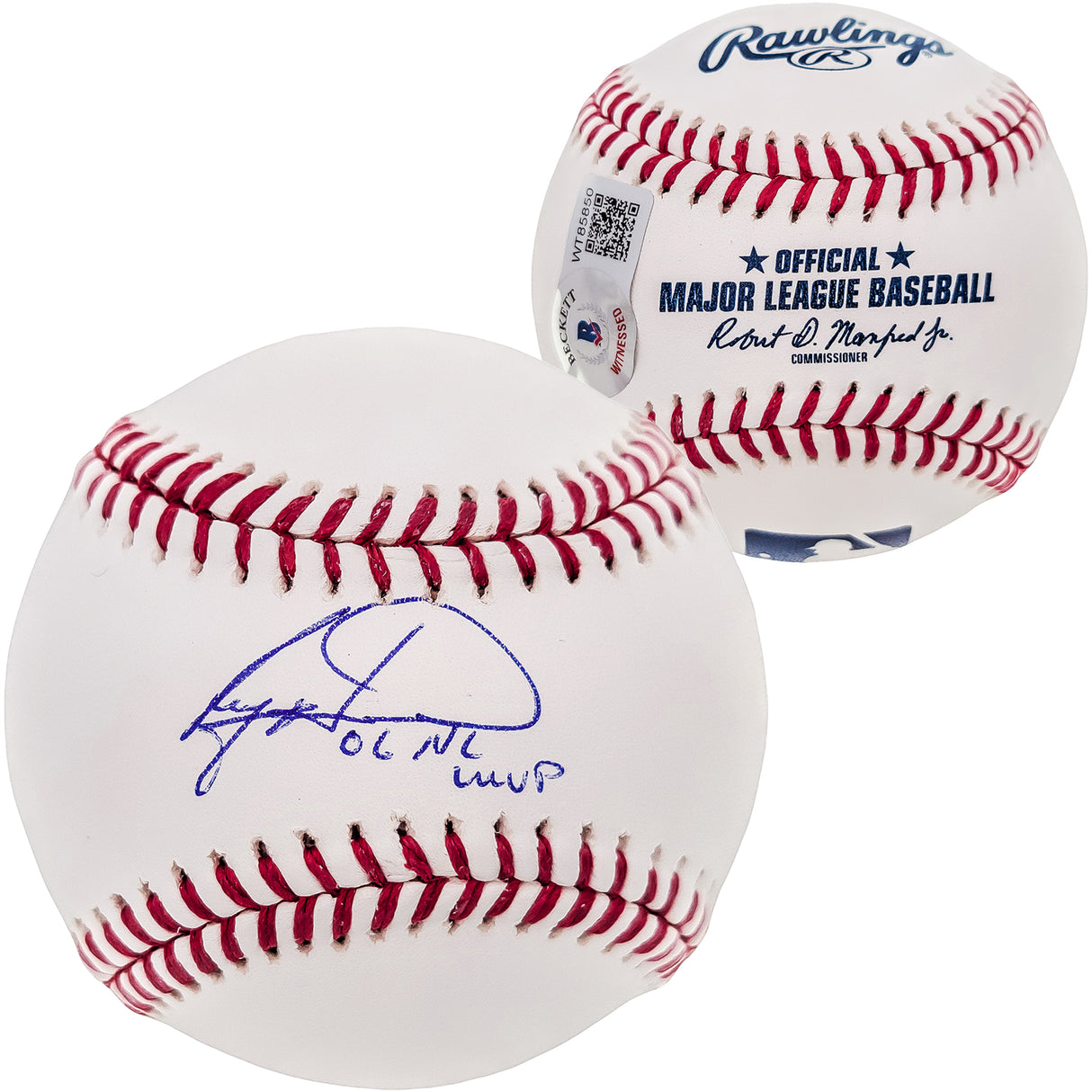 Ryan Howard Autographed Baseball Philadelphia Phillies "06 NL MVP" Beckett BAS QR Stock #202598