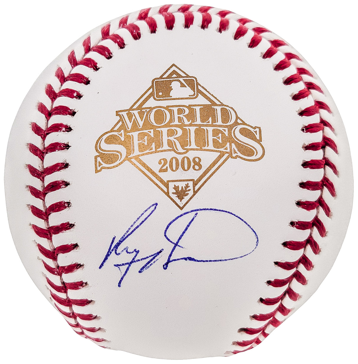 Ryan Howard Autographed World Series 2008 Baseball Philadelphia Phillies Beckett BAS QR Stock #202601