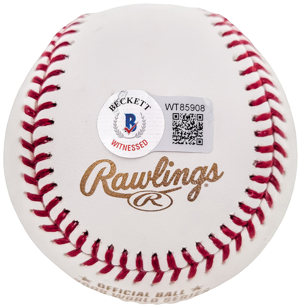 Ryan Howard Autographed World Series 2008 Baseball Philadelphia Phillies Beckett BAS QR Stock #202601