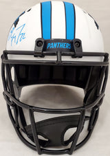 Christian McCaffrey Autographed Carolina Panthers Lunar Eclipse Full Size Speed Replica Helmet (Smudged) Beckett BAS #WH71124