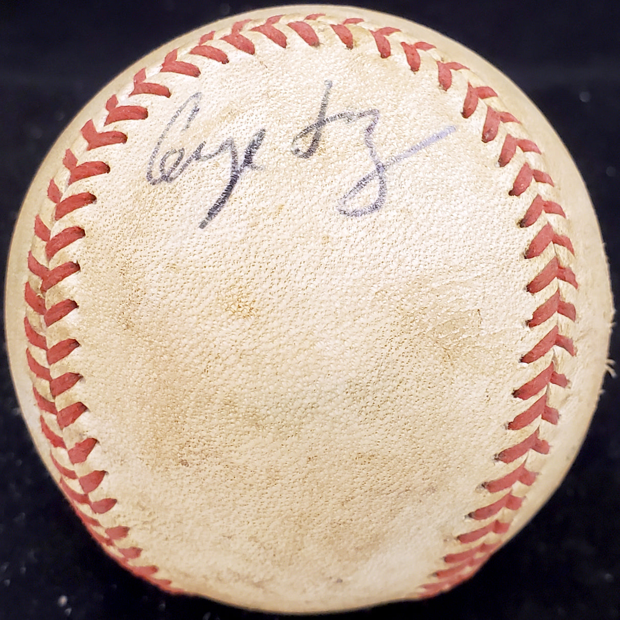 Barry Bonds Autographed Official Game Used NCAA Championship Baseball Arizona State Sun Devils Vintage Signature Beckett BAS #AA001195
