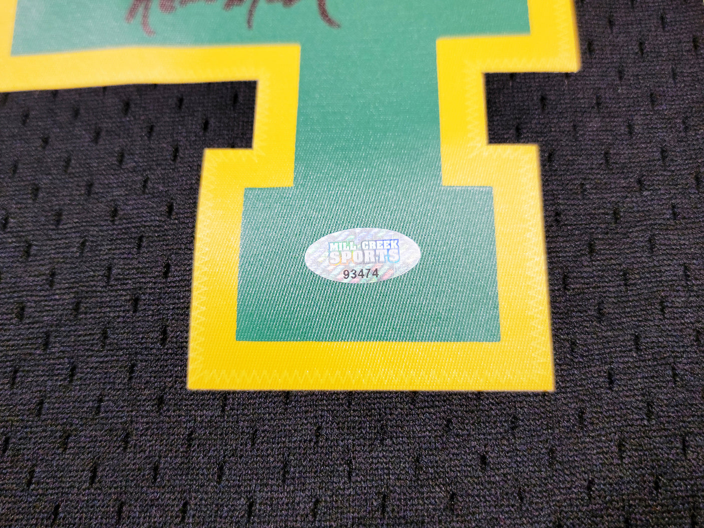 Seattle Supersonics Shawn Kemp Autographed Black Authentic Mitchell & Ness Hardwood Classics Swingman Jersey Size M Signed On Front "Reign Man" MCS Holo Stock #203433