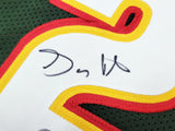 Seattle Supersonics Gary Payton Autographed Dark Green & Red Jersey Beckett BAS QR Stock #203422