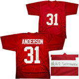 Alabama Crimson Tide Will Anderson Autographed Maroon Jersey "Terminator" Beckett BAS QR Stock #203018