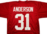 Alabama Crimson Tide Will Anderson Autographed Maroon Jersey "Terminator" Beckett BAS QR Stock #203018