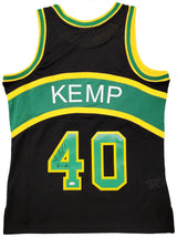 Seattle Supersonics Shawn Kemp Autographed Black Authentic Mitchell & Ness Hardwood Classics Swingman Jersey Size M "Reign Man" MCS Holo Stock #203429