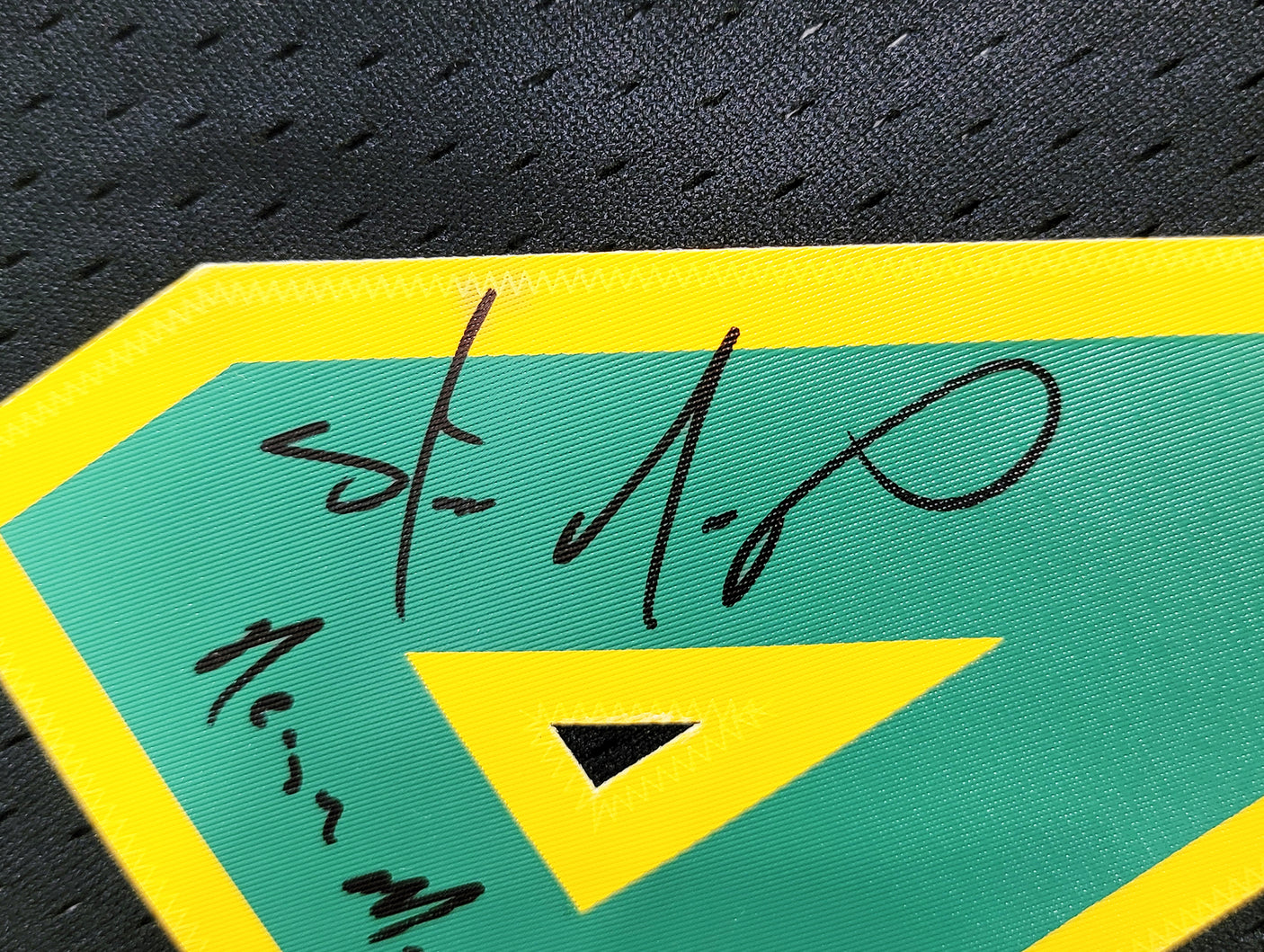 Seattle Supersonics Shawn Kemp Autographed Black Authentic Mitchell & Ness Hardwood Classics Swingman Jersey Size M "Reign Man" MCS Holo Stock #203429