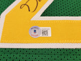 Seattle Supersonics Gary Payton Autographed Green Jersey Beckett BAS QR Stock #203421