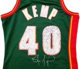 Seattle Supersonics Shawn Kemp Autographed Green Authentic Mitchell & Ness Hardwood Classics Swingman Jersey NBA Top 75 Size M MCS Holo Stock #203425