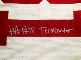 Alabama Crimson Tide Will Anderson Autographed White Jersey "Terminator" Beckett BAS QR Stock #203019