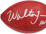 Walter Jones Autographed Official NFL Leather Football Seattle Seahawks "HOF 14" MCS Holo Stock #203089