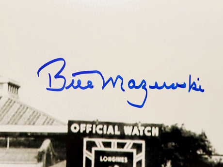 Bill Mazeroski Autographed 16x20 Photo Pittsburgh Pirates 1960 Game 7 Walk Off Home Run Beckett BAS Stock #203042