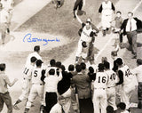 Bill Mazeroski Autographed 16x20 Photo Pittsburgh Pirates 1960 Game 7 Walk Off Home Run Beckett BAS Stock #203043