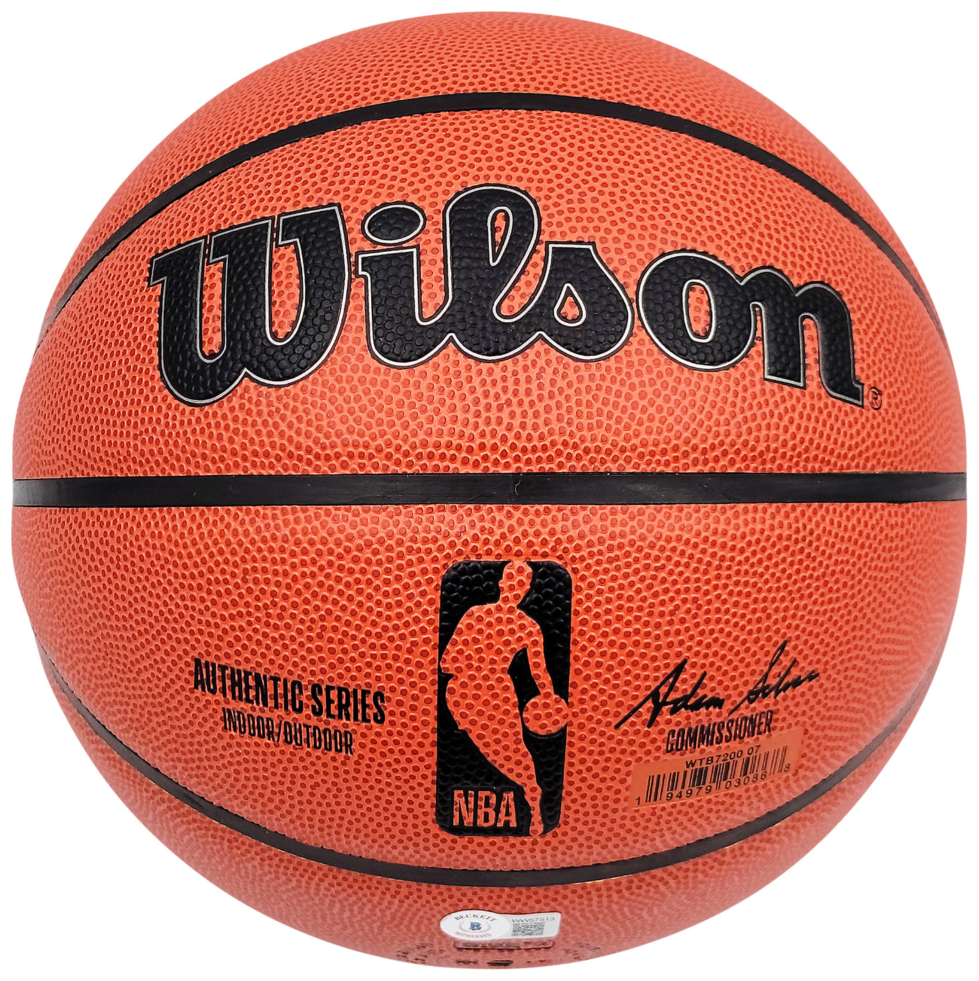 Gary Payton Autographed Authentic Indoor Outdoor Basketball Seattle Supersonics MCS Holo & Beckett BAS QR Stock #203419