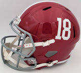 Will Anderson Autographed Alabama Crimson Tide Red Full Size Replica Speed Helmet "21 DEF POY" Beckett BAS QR Stock #202897