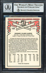 Rod Carew Autographed 1981 Donruss Card #169 California Angels Auto Grade Gem Mint 10 Beckett BAS #12751539