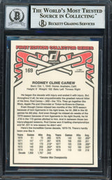 Rod Carew Autographed 1981 Donruss Card #169 California Angels Auto Grade Gem Mint 10 Beckett BAS #12751541