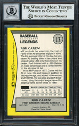 Rod Carew Autographed 1990 Pacific Card #17 Minnesota Twins Auto Grade Gem Mint 10 Beckett BAS #12751623