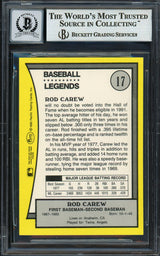Rod Carew Autographed 1990 Pacific Card #17 Minnesota Twins Auto Grade Gem Mint 10 Beckett BAS #12751624