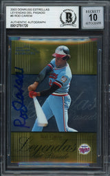 Rod Carew Autographed 2003 Donruss Estrellas Card #LP-8 Minnesota Twins Auto Grade Gem Mint 10 Beckett BAS #12751720