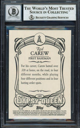 Rod Carew Autographed 2014 Topps Gypsy Queen Card #189 California Angels Auto Grade Gem Mint 10 Beckett BAS #12751965