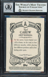 Rod Carew Autographed 2014 Topps Gypsy Queen Card #189 California Angels Auto Grade Gem Mint 10 Beckett BAS #12751966