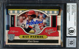 Rod Carew Autographed 2019 Panini Leather & Lumber Card #BP-5 Minnesota Twins Auto Grade Gem Mint 10 Beckett BAS #12752027