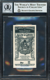 Rod Carew Autographed 2020 Topps Allen & Ginter Mini Card #10 California Angels Auto Grade Gem Mint 10 Beckett BAS #12752110