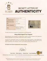 (3) Linda & Paul McCartney, Denny Lane Signed Wings Over Europe Tour Program BAS