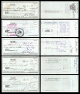 Max McGee Autographed 2.75x6 Check Green Bay Packers Lot of 20 SKU #174045