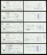 Max McGee Autographed 2.75x6 Check Green Bay Packers Lot of 20 SKU #174044