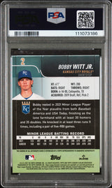 Bobby Witt Jr. Signed 2022 Stadium Club CR #2 RC Card 9 Auto 10! PSA/DNA Slabbed