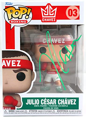 Julio Cesar Chavez Autographed Funko Pop Figurine #03- JSA W *Green