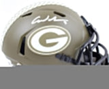 Christian Watson Signed Packers Salute to Service Speed Mini Helmet-BeckettWHolo